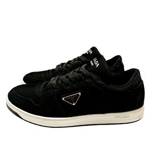 Prada Re-Nylon Gabardine Mens Low Top Shoes Size 12 Sneakers 2EE375